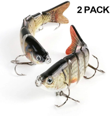 Afiazuh Hard Bait Plastic, Carbon Steel Fishing Lure(Pack of 2)