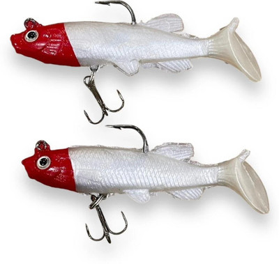 Afiazuh Soft Bait Silicone Fishing Lure(Pack of 2, Size 5)