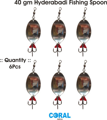 CORAL INDIA Jigs Carbon Steel Fishing Lure(Pack of 6)