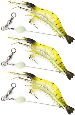 SPYROKING Soft Bait Silicone Fishing Lure(Pack of 3, Size 4)