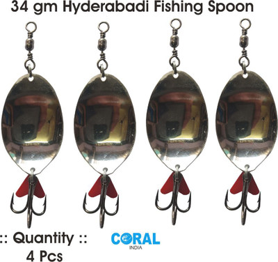 CORAL INDIA Jigs Carbon Steel Fishing Lure(Pack of 4)