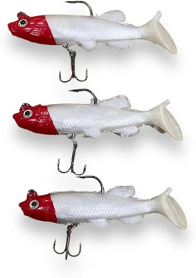 Taheri Soft Bait Silicone Fishing Lure(Pack of 3, Size 5)