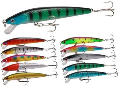 Vinayakart Hard Bait Plastic Fishing Lure(Size 2)