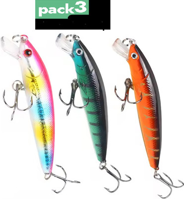 Vinayakart Jigs Plastic Fishing Lure(Pack of 3, Size 12)