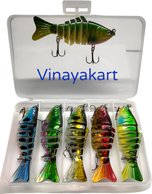 Vinayakart Jigs Plastic Fishing Lure(Pack of 5)