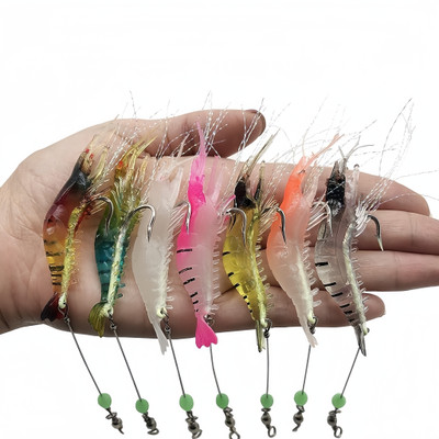 Qpets Soft Bait Silicone Fishing Lure(Pack of 7)
