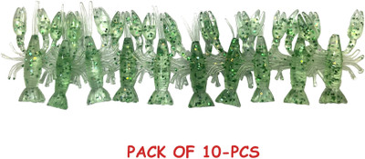 IRRESISTIBLY IRRESISTIBLE Soft Bait Silicone, Sponge Fishing Lure(Pack of 10, Size 6)