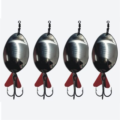 CORAL SHAKUNTALA ENTERPRISES Spoon Stainless Steel Fishing Lure(Pack of 4)