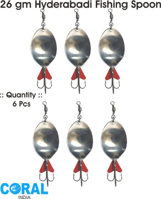 CORAL INDIA Jigs Carbon Steel Fishing Lure(Pack of 6)