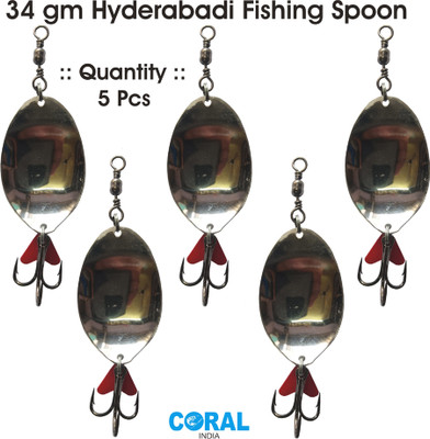 CORAL INDIA Jigs Carbon Steel Fishing Lure(Pack of 5)
