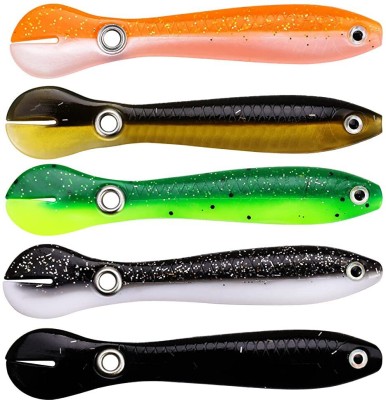 moscow fishing tackles Soft Bait Silicone Fishing Lure(Pack of 5, Size 4)