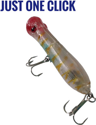JUST ONE CLICK Hard Bait Plastic Fishing Lure(Pack of 1, Size 8)