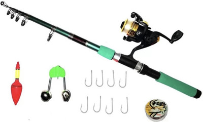 Sikme Precision Pursuit: 7ft Carbon Fiber Fishing Rod and Reel Combo Commanding Control, Unrivaled Sensitivity Multicolor Fishing Rod(210 cm, 0.21 kg, Multicolor)