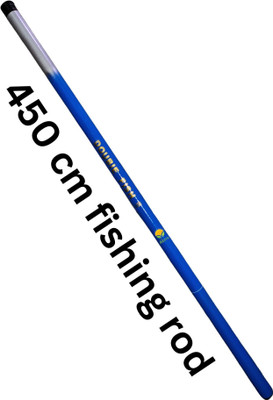 Abirs 14 ft fly 450 blue long Blue Fishing Rod(450 cm, 0.21 kg, Blue)
