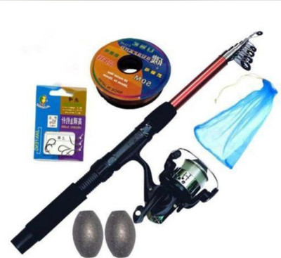 Old fish best quility 210cm fishing rod and reel with all combo set multicolor 7 feet rod Multicolor Fishing Rod(210 cm, 0.15 kg, Multicolor)