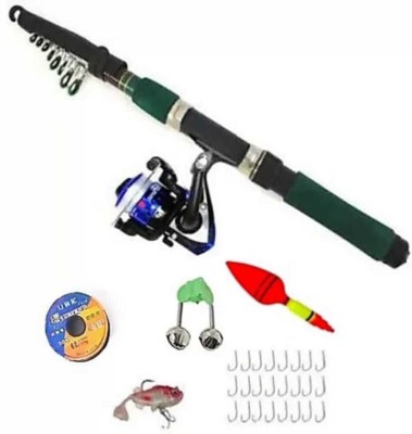 Quenhai Fishing rod rc 200 green Multicolor Fishing Rod(270 cm, 0.35 kg, Multicolor)