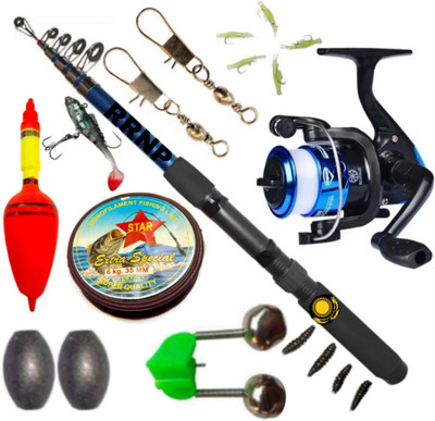 device 10 KG LOAD CAPACITY FIAING ROD RELL (210 CM 7 FET ) FISING ROD ALL COMBO SET S-7 Multicolor Fishing Rod(210 cm, 0.1 kg, Multicolor)