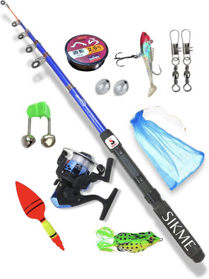 Sikme Mastering the Waters: Unleash Your Potential with the 7ft (210cm) Fishing Rod and Reel Combo Set - The Ultimate Angler's Arsenal Multicolor Fishing Rod(210 cm, 0.21 kg, Multicolor) Sikme Mastering the Waters: Unleash Your Potential with the 7ft (210cm) Fishing Rod and Reel Combo Set - The Ultimate Angler's Arsenal Multicolor Fishing Rod(210 cm, 0.21 kg, Multicolor)