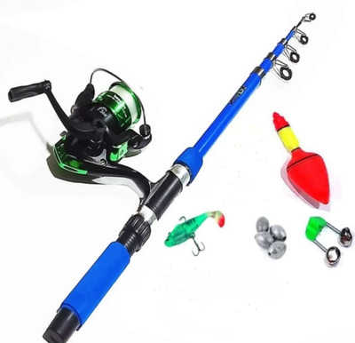 Old fish spinning rod reel a-2120 Blue Fishing Rod(210 cm, 0.215 kg, Blue)