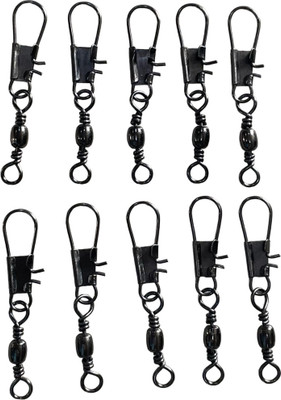 FBC SWIVEL 10pcs Bait Casting, Angling, Cast Fishing, Fly Fishing Rolling Swivel(Line Clip Included, Set of  10)