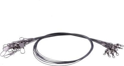 Hunting Hobby 12pcs Fishing Trace Lures Leader Steel Wire Spinner/ Snap Link Swivel-14inch Cast Fishing, Fly Fishing, Angling, Bait Casting Snap Swivel(Line Clip Included, Set of  12)