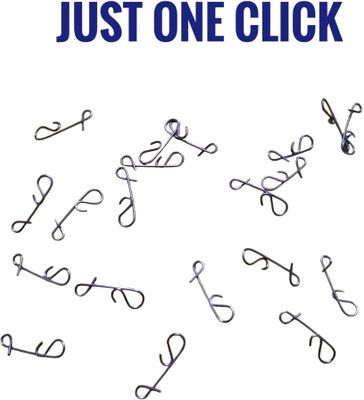 JUST ONE CLICK 14cm Bait Casting, Fly Fishing, Angling, Cast Fishing Mini Snap Swivel(Set of  20)