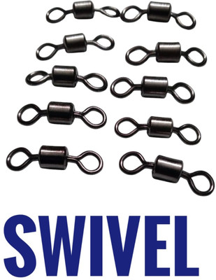 AGROFARM Cut1 Bait Casting, Fly Fishing, Angling, Cast Fishing Snap Swivel(Set of  10)