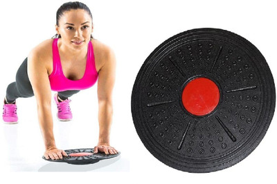 GJSHOP Balance Board , Fitness Board , Fitness Balance Board Balance Disc Fitness Balance Disc Fitness Balance Board(Black, Red)