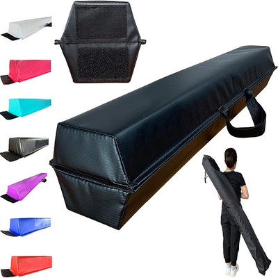 IRIS 9 FT Balance Beam Folding Floor Gymnastics Equipment for Kids Balance Disc Fitness Balance Board(Black)