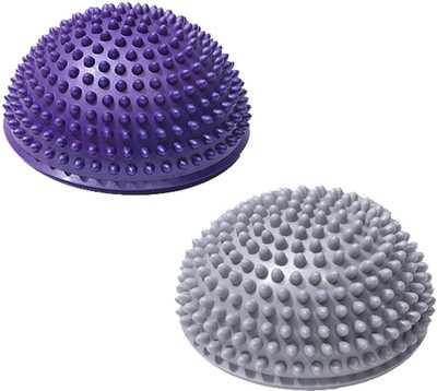 QQWORLD Balance Pods Ball Half Spiky for Kids Adults Sports Stability Training Balance Disc Fitness Balance Board(Multicolor)