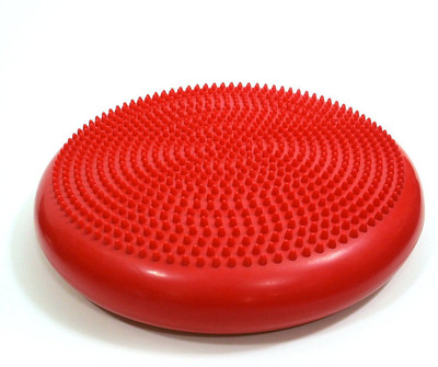 IRIS Inflated Stability Red Balance Mat with Hand Pump Balance Disc Fitness Balance Board(Red)