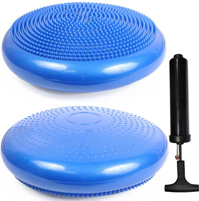 KOBO Inflated Balance Cushion 35 cm / Stability Disc Cushion For Fitness Exercise Balance Disc Fitness Balance Board(Blue)