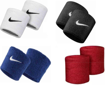 Cosy 4 Cotton Fitness /Sports Wristband for Boys & Girls Boys & Girls(Red, Black, Blue, White, Pack of 8)