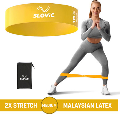 SLOVIC Mini Resistance Loop Band for Full Body Exercises - Yellow Resistance Band(Yellow, Pack of 1)