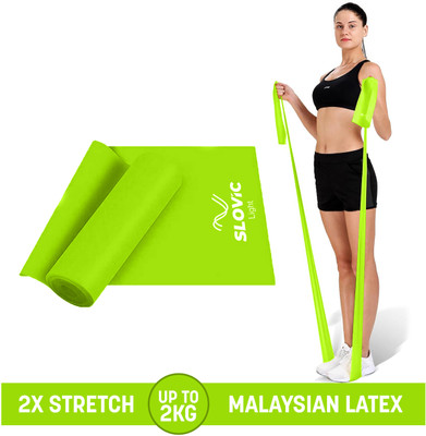 SLOVIC Latex Thera Band for Stretching | Home Workout & Yoga| Heavy Resistance | Resistance Band(Green, Pack of 1)