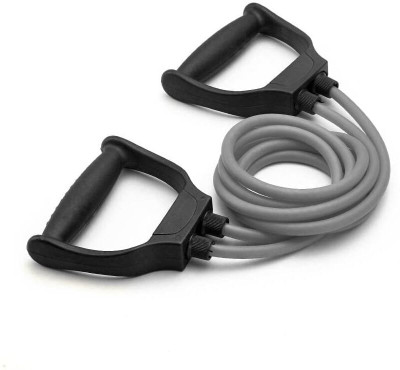 Shopeleven Extreme expandable rope toning tube latex rope made band exerciser home gym Resistance Tube(Grey)