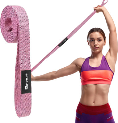 Strauss Premium Fabric Pull up Band| Resistance Bands| Exercise Band , Single Resistance Band(Pink, Pack of 1)