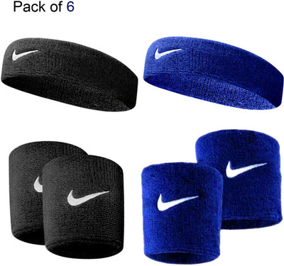 GENXTRA Wrist Band Combo (Best quality wrist bands pack of 6) Fitness Band(Blue, Black, Pack of 6)