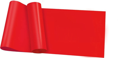 BEFLIX Yoga Band Resistance Exercise Band for Exercise Latex Free Theraband 5 ft Fitness Band(Red, Pack of 1)