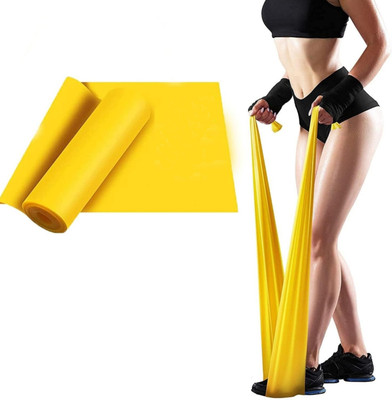 DSB PHYSIO MART Light Thera Band 5.2 Feet(Length) x 6 Inches(Width) Yellow for Women & Men Resistance Band(Pack of 1)