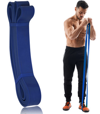Manogyam Resistance and Pull up Band for Chin Ups, Pull Ups and Stretching 25KG To 50 KG Resistance Band(Blue, Pack of 1)