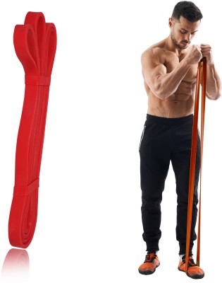 Manogyam Resistance and Pull up Band for Chin Ups, Pull Ups and Stretching 7KG To 25 KG Resistance Band(Red, Pack of 1)