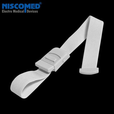 NISCOMED Elastic Arm Tourniquet band with Plastic Buckle (Reusable). Fitness Band(White, Pack of 2)