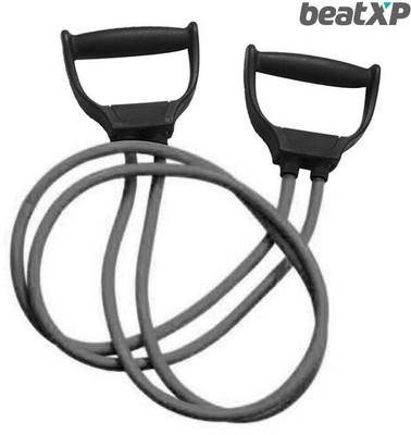 HouseOfCommon Double Resistance Toning Tube Exerciser Fitness Pulling Rope Resistance Tube Resistance Band(Grey)