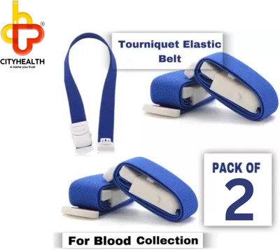 Cityhealth Tourniquet Belt for blood collection( Reusable) Fitness Band(Pack of 2)
