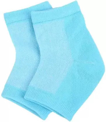 Viven enterprise silicone Gel Heel Pad Socks For Pain Relief, Dry, Hard or Cracked Heels Heel Support(Blue)