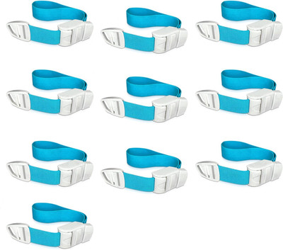 OTICA Tourniquet Band for Blood Collection with Plastic Buckle (Blue)- (Pack of 10) Fitness Band(Pack of 10)