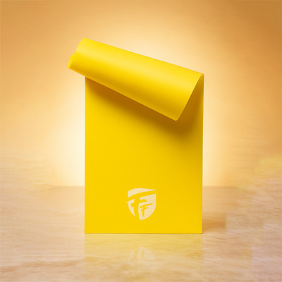 FirstFit Yellow Resistance Exercise Bands for Home Fitness, Stretching, Physical Therapy Resistance Band(Pack of 1)