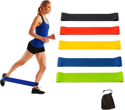 Nandjiya Gym Yoga Stretching Strength Resistance Tube(Multicolor)
