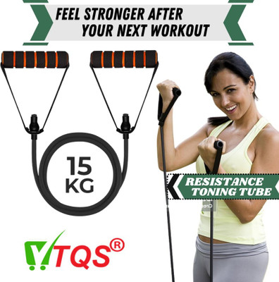 Top Quality Stoe Resistance Tube with Foam Handles, Exercise & Stretching Hand Grip/Fitness Grip(Multicolor)